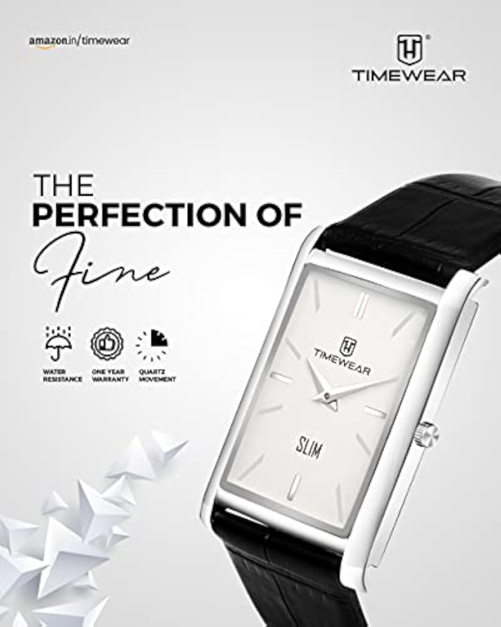 Men's Slim Two Hands Analog Watch